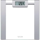 Taylor Digital Bathroom Scale, Glass with Silver Metallic Accents
