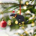 Funny Christmas Ornaments 2025 Black Labrador Dog Christmas Ornaments for Christmas Tree Fun Christmas Ornament Adult Exchange Gag Gifts Dog Gifts