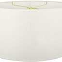 Aspen Creative 37021A Transitional Oval Hardback Shaped Spider Construction Lamp Shade in Off-White, 15 1/2" wide (9" + 15 1/2") x (9" +x 15 1/2") x 10"