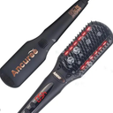 Ancuree Newly Upgrade Ionic Hair Straightener BrushHot Comb Flat Iron for FrizzFree Hair Styling,Straightening Brush with Negative Ions,OneStep Hair Straightener,16 Temp,LCD Display (Black)