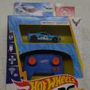 Hot Wheels Toy Car, RC C8 Corvette in 1:64 Scale, Remote-Control Vehicle with Controller & USB Cable, Works On & Off Track