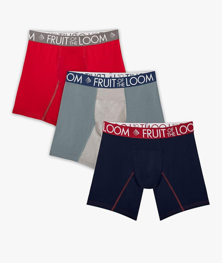 Fruit of the Loom Men's Performance Cooling Boxer Briefs M
