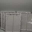 SNSLXH 5 Pack Stackable Closet Storage Basket, Multifunctional & Foldable Closet Organizer for Bathroom Kitchen Laundry Room Wardrobe Storage, Space-Saving Clothes Storage Drawer Organizer, White