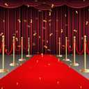 450GSM Extra Thick Red Carpet Runner for Party & Events, 4ft x 50ft