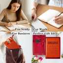 Inspirational Gifts for Women,A5 Hardcover Leather Journal for Women,Journal Notebook for Work,Thank You Gifts,Teacher Appreciation Gifts (Success)