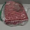 Kevin Textile Euro Sham Linen Cushion Cover Boho Woven Texture Decorations Square Red Throw Pillows for Valentines Couch Chair Office Boy, Set of 2, 24x24 inch, Wine Red