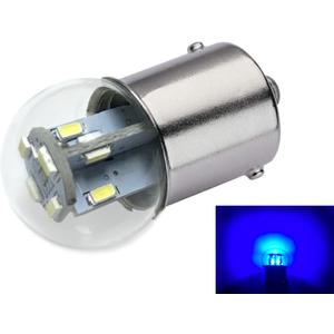 "#89#67#303 Miniature Bulb LED Replacement | 12/28 Volt AC/DC | Base Style: BA15S | Replacement for #67, 69, 89, 98, 1247, 441067-1, 97, 631, 1155, 9421777, 303, 623, 1251 (1-Pack; Blue)"