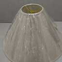 Fine Burlap Large Empire Lamp Shade 6" Top x 19" Bottom x 10.5" High x 12" Slant (Spider) Replacement with Harp and Finial - Springcrest (Brown)