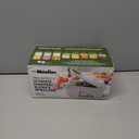 Mueller Pro-Series All-in-One, 12 Blade Mandoline Slicer for Kitchen, Food Chopper, Vegetable Slicer and Spiralizer, Cutter, Dicer, Grater, Kitchen Gadgets Sets with Container, White Sand/Pastel Green