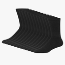 Hanes Men's Double Tough Crew Socks, 12-Pair Pack One Size