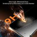 UNBREAKcable 2PCS Screen Protector for iPhone 15 Pro Max - 1 Privacy Tempered Glass+1 Clear Glass Double Shatterproof [Installation Frame] [9H Hardness] [Case Friendly] Anti-Scratch iPhone 6.7 inch