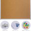 Board2by Bulletin Board 36 x 48, Silver Aluminium Framed 4x3 Large Wall Mounted Cork Office Notice Pin Board