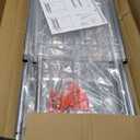 EAGMAK Heavy Duty Clothes Rack Load 556 LBS, Rolling Clothing Rack With Shelves, Height Adjustable Metal Clothes Hanger with Wheels Portable Wardrobe Organizer Garment Rod for Hanging Clothes (Silver)