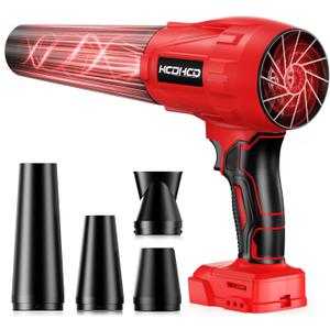 Cordless Leaf Blower Compatible with Milwaukee 18V Battery, 720 CFM 180 MPH Handheld Turbo Jet Blower with 4 Nozzles for Yard Care, Car Drying, Bullseye Electric Blower (Tool Only)
