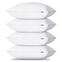 CozyLux Pillows Queen Size Set of 4, Hotel Quality Bed Pillows for Sleeping 4 Pack, Cooling Pillows for Side Back and Stomach Sleepers, Down Alternative Luxury Soft Supportive Fluffy Pillows (18x28)