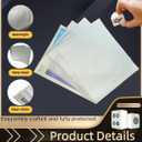 4 x Large Plastic Clear Cover 4 Pack Mahjong Card Sleeve, Clear Durable PVC Protector for 2025 Mahjong Card, Fits Large Size Mahjong Card Holder, Transparent Mahjong Accessories