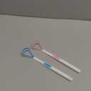 2pcs Tongue Scraper Cleaner Ergonomic Oral Care Tools for Fresh Breath Gentle Cleaning Safe Tongue Scraping Pink Sky Blue