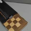 15 Inch Magnetic Wooden Chess Set for Adults & Kids - Folding Travel Chess Board with Handcrafted Staunton Pieces, Extra Queens, and Storage Slots