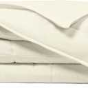 Cosy House Collection Luxury Down Alternative Comforter - Blend of Rayon Derived from Bamboo - Dorm Room Essentials - All Season Use - Box Stitch Construction & Duvet Loops (Twin/Twin XL, Cream)