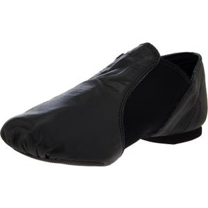 Capezio Women's Economy Jazz Slip On, Black, 9W US
