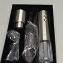 Electric Opener Set - Premium Gifts with Opener, Foil Cutter, Aerator, Vacuum Stopper, and Elegant Gift Box - Ideal Christmas Gift for Unforgettable Moments (Stainless Steel)