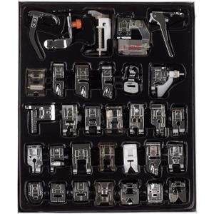 Youngine 32pcs Professional Sewing Machine Presser Feet Set Low Shank Snap-on Foot Kit for Brother, Singer, Janome, Viking Youngine 32pcs Professional Sewing Machine Presser Feet Set Low Shank Snap-on Foot Kit for Brother, Singer, Janome, Viking