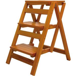 Wooden Step Stool for Adults/Folding stools Wood Step Ladder/Lightweight Step Stool/Folding Step Stool, Portable Ladder, Anti-Slip Ladder,high Chair,Step Chair