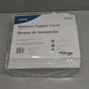 Lucid 2 Inch Mattress Topper Cover Full  Cover For Mattress Topper - Mattress Topper Cover with Zipper  Twin Mattress Cover - Cover Only