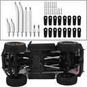 High Clearance 4 Links Set Stainless Steel Linkage kit for 1/24 Axial SCX24 GX470 AXI-1800 RC Crawler Car Upgrade Part