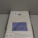 100% Blackout Shield Linen Blackout Curtains for Bedroom 84 Inches Long, Back Tab/Rod Pocket Living Room Drapes, Thermal Insulated Blackout Curtains 2 Panels Set, 50" W x 84" L, Cream