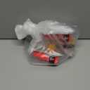 4 Pack Brad's Killer Fishing Gear Wiggler (Fluorescent Red/Black Herringbone, 3 3/4-Inch) 