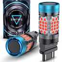 CANBUS 3157 LED Rear Turn Signal Light Bulb Red with Built-in Resistor Anti Hyper Flash,3057 3457R Brake Bulb Error Free,3156 3056 4156 4157A LED Tail Light Rear Blinker Lights Bulb(2pcs)