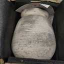 SIDUCAL Ceramic Rustic Vase, Whitewashed Terra Cotta Vase, Distressed Farmhouse Dcor, Pottery Decorative Flower for Home Decor, Table, Living Room Decor, Shelf, Mantel, 7.3 Inch, Terra