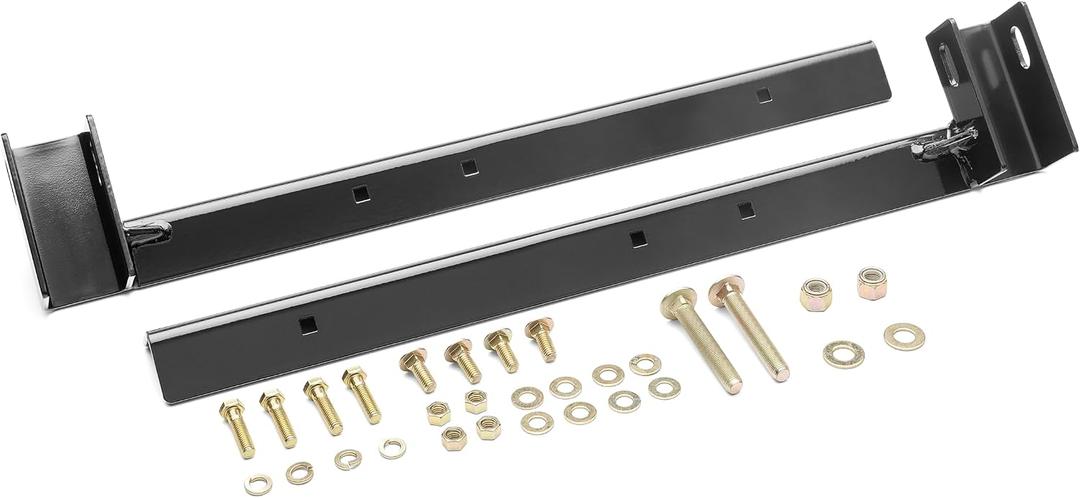 RealTruck BACKRACK Hardware Kit for use w/ 21" Toolbox, Low Profile, Black, N | 30119LP | Fits 2002-2025 RAM 1500/2500/3500; 2019-2025 Chevrolet/GMC Silverado/Sierra 1500 New Body Style & Others