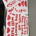 Fun Express Religious Heart with Verse Classroom Door Decorating Set - 48 Pieces