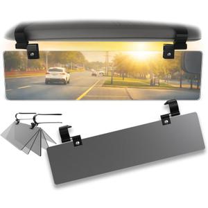 Glare Guard Professional-Grade Polarized Sun Visor Extender  Anti-Glare Sun Glare Blocker for Car Windshields, Adjustable Clip-On UV400 Tinted Visor Extension for Cars, Trucks & SUVs