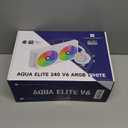 Thermalright Aqua Elite 240 V6 ARGB White CPU Liquid Cooler, 2x120mm Water Radiator,AMD: AM4/AM5,Intel LGA115X/1200/2011/1700/1851, AIO CPU Cooler