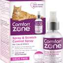 Comfort Zone Cat Calming Pheromone Spray: Travel Size (2 oz); Proven to Reduce Destructive Scratching, Urine Marking, and Stress