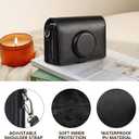 CAIYOULE Mini EVO Case, Protective Case for Fujifilm Instax Mini EVO Instant Digital Hybrid Camera, Mini EVO Accessories with PU Leather Bag and Screen Protector (Vintage Black)