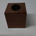 Acacia Wood Tissue Box Cover, Square Wooden Tissue Holder for Bathroom, Living Room, Dining Table, Decorative Cube Facial Tissue Box Cover, 5.3 x 5.3 x 5.9 inches