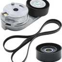 39269 49479 Engine Serpentine Belt Tensioner Idler Pulley Kit, Replacement for Jeep Wrangler 3.8L V6 2007-2011, Replaces 6PK2285, K060900, 38018, 89033, 06A903315D