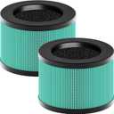 MK01 & MK06 Air Filter Replacement Compatible with Aroeve MK01, MK06, ToLife TZ-K1 and Kloudi DH-JH01 Air Purifier, Green, Pet Dander Version, 2 Pack