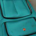 SWISSGEAR Sion Softside Expandable Spinner Luggage Durable Lightweight Travel Suitcase, Teal, Checked-Large 29-Inch
