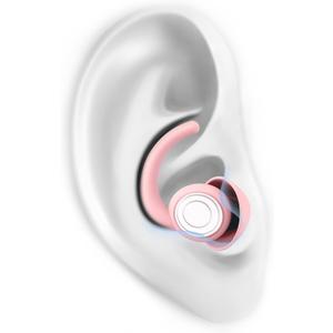 SUPCEAT Ear Plugs for Sleeping - Noise Reduction Soft Silicone Earplugs, 2 Pairs Reusable Hearing Protection Earplugs for Noise Sensitivity, Sleep, Snore, Travel, Sound Reduction Noise Cancelling - Pink