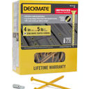 Deck Screws #10 x 4’’, T25 Star Torx Drive Flat Head Wood Screws, Tan, 5lb