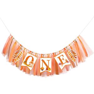 One Birthday High Chair Banner, Mushroom Highchair Banner, Tassel First Birthday Decoration, Mushroom One Garland Party Supplies