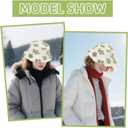 Fuzzy Bucket Hats Plush Bucket Cap Warm Soft Adjustable Winter Spring Furry Fisherman Bucket Hat for Women Men