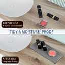 2PCS Water Absorbing Stone Tray, Quick Drying Diatomite Stone Sink Tray, Water Absorbent Diatomite Coasters for Kitchen Sink, Bathroom Counter Hand Soap Dish Toothbrush Holders