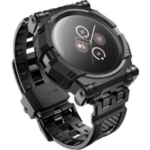 i-Blason Armorbox for Google Pixel Watch 2 Case With Band - Anti-Scratch, Adjustable, Shockproof Protective Sport Band for Pixel Watch (2023/2022), Black