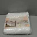 Cottington Lane Luxury Pleated Bed Skirt King Size 12 Inch Drop Split Corners, Hotel Luxury 1800 Ultra-Soft Tailored Drop Box Pleated Styling Dust Ruffle, Classic & Clean Look, White